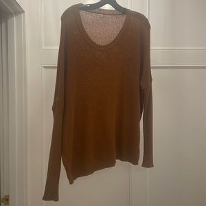 M/L knit sweater in color rust